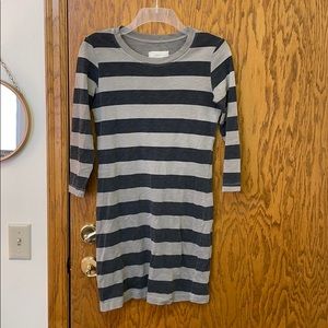 Current Elliot cotton striped shirt dress